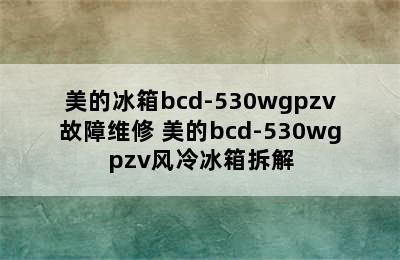 美的冰箱bcd-530wgpzv故障维修 美的bcd-530wgpzv风冷冰箱拆解